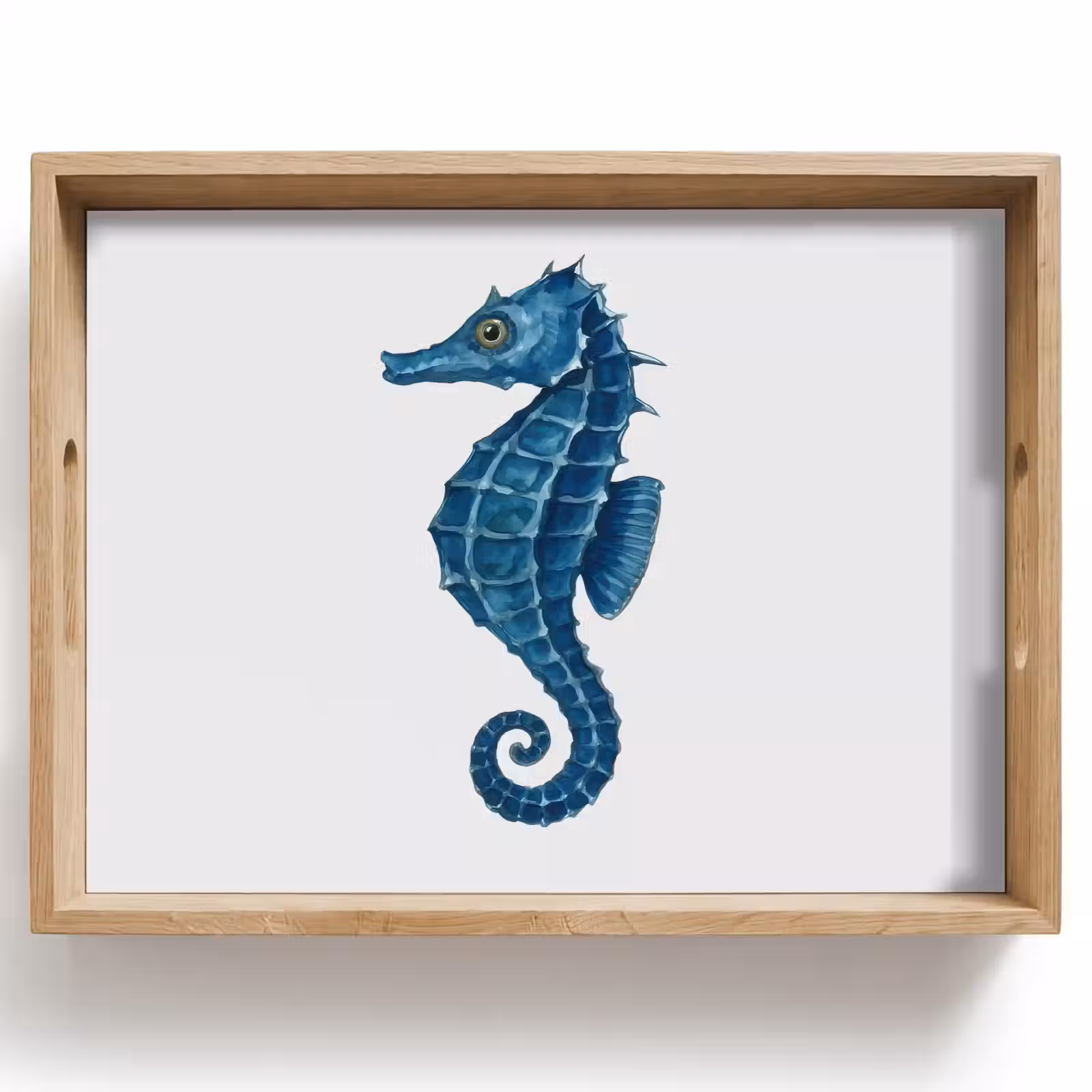 Dienblad - Zeepaardje - Staart - Blauw — 1
