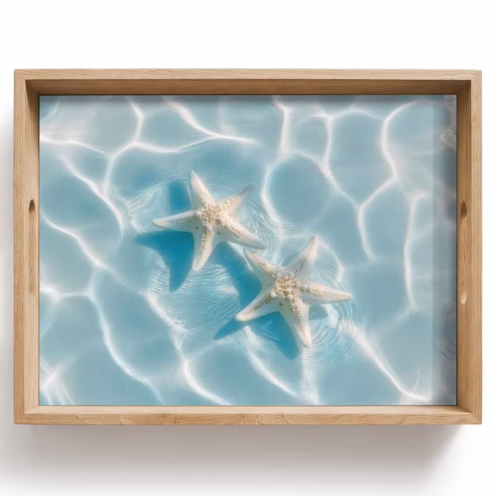 Dienblad - Zeesterren - Golvend water - Rustgevend — 1