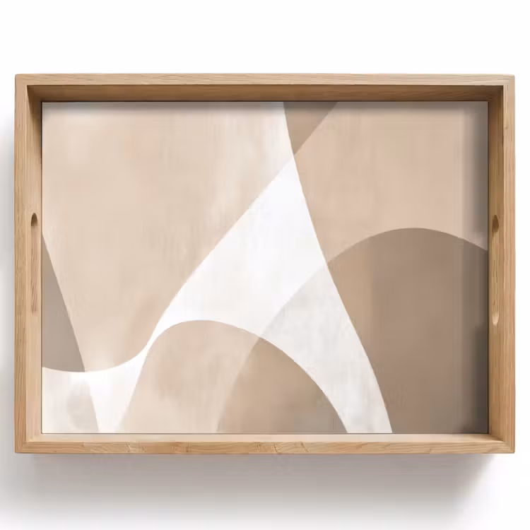 Dienblad - Vloeiende vlakken - Harmonieus - Golvend — 1