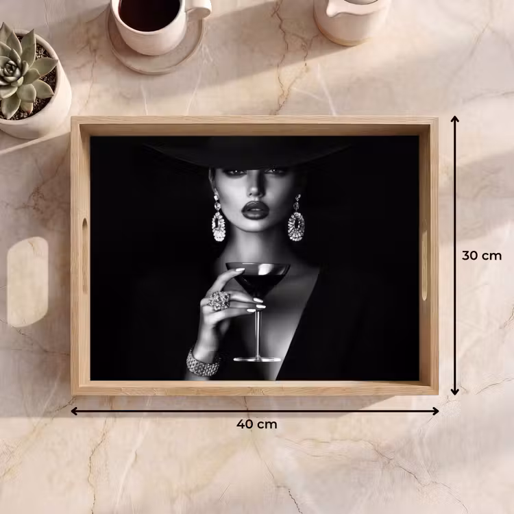 Dienblad - Vrouw - Cocktail - Chic — 9