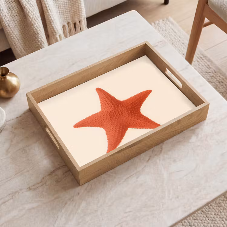 Dienblad - Zeester - Bobbels - Rood — 2