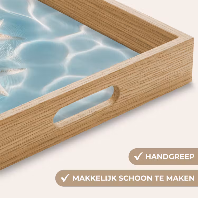 Dienblad - Zeesterren - Golvend water - Rustgevend — 5