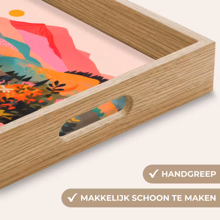 Dienblad - Zonsondergang - Bergvallei - Contrast — 5