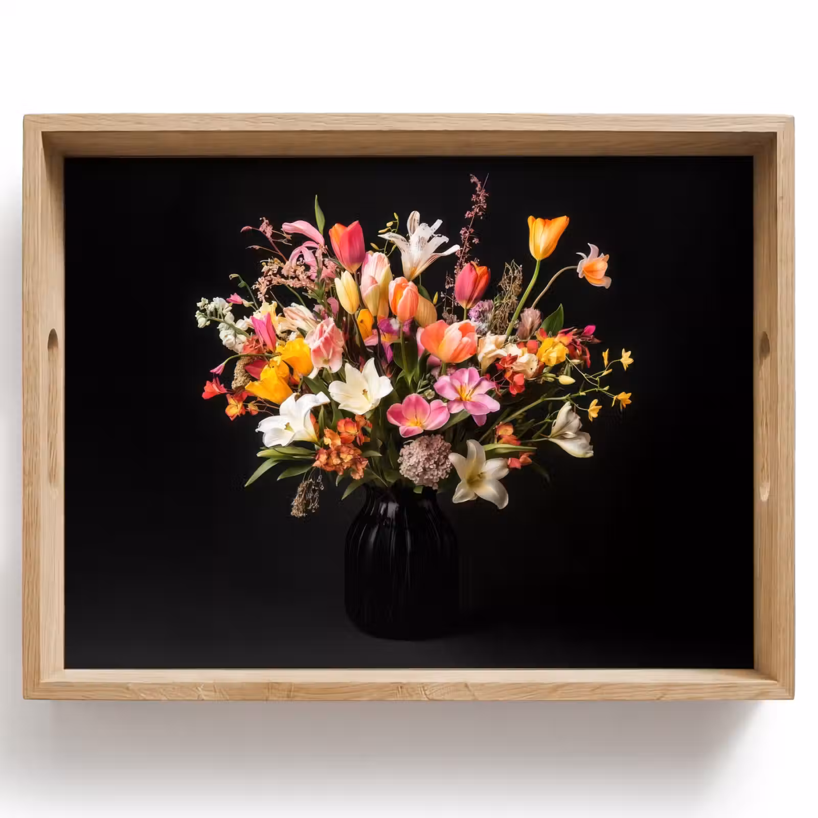 Dienblad - Vaas - Bloemen - Tulpen — 1