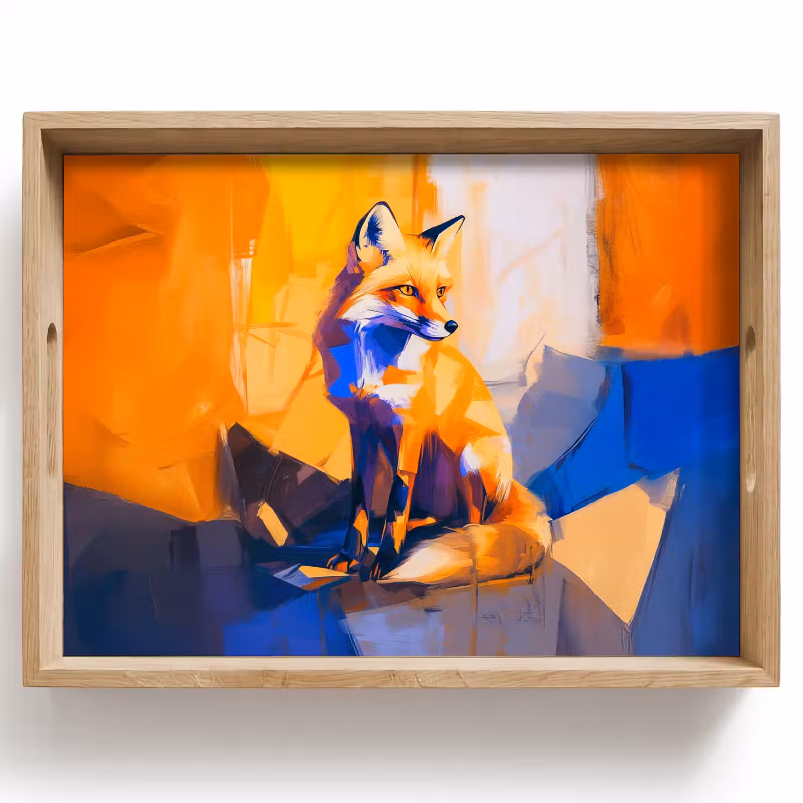 Dienblad - Vos - Oranje - Vormen - Abstract — 1