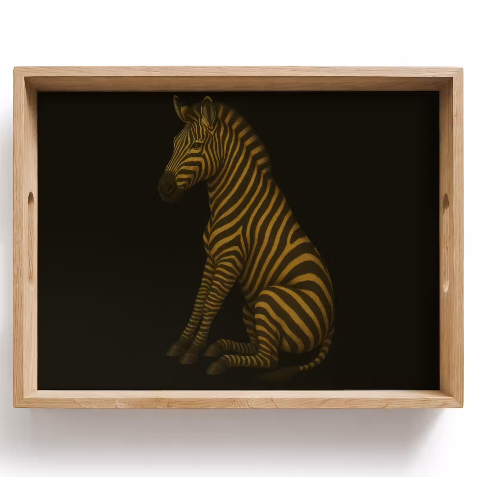 Dienblad - Zebra - Strepen - Goud — 1