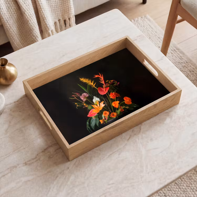 Dienblad - Schaal - Boeket - Bloemen — 2