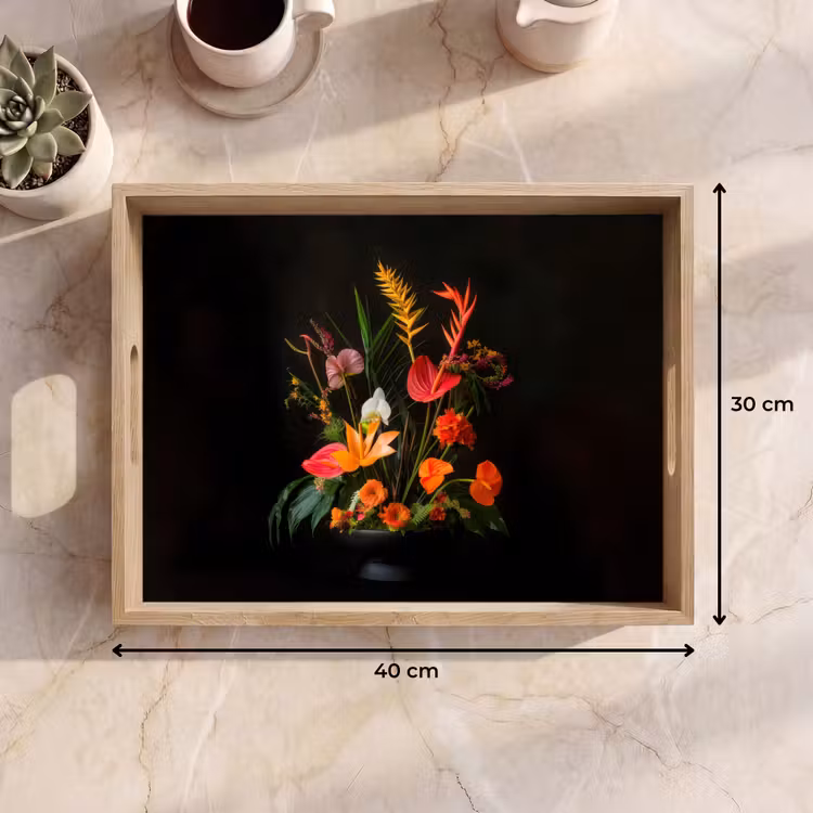 Dienblad - Schaal - Boeket - Bloemen — 9