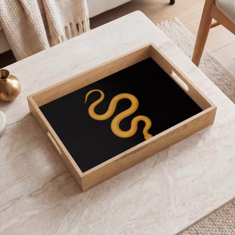 Dienblad - Slang - Minimalistisch - Goud — 2
