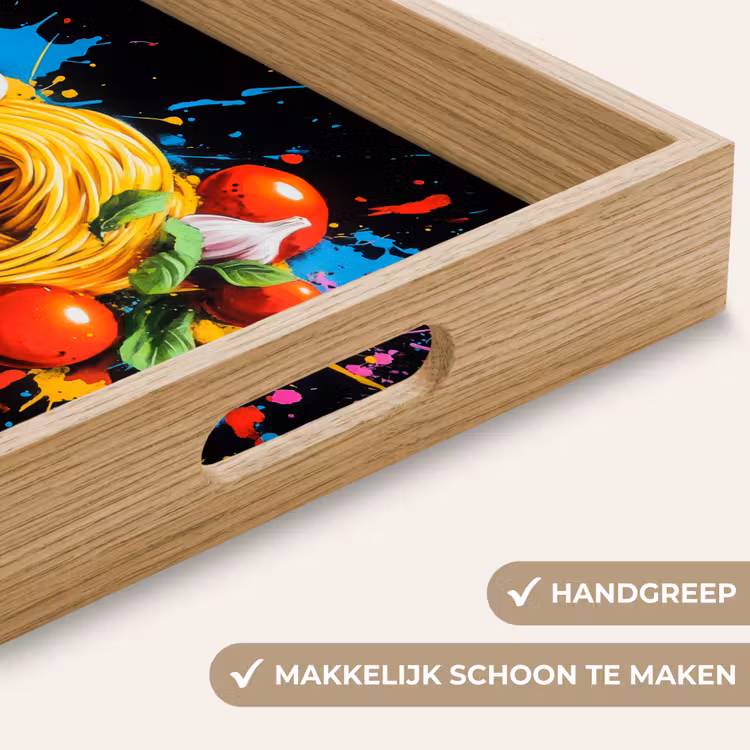 Dienblad - Spaghetti - Graffiti - Verf - Kleurrijk - Eten - Modern — 5