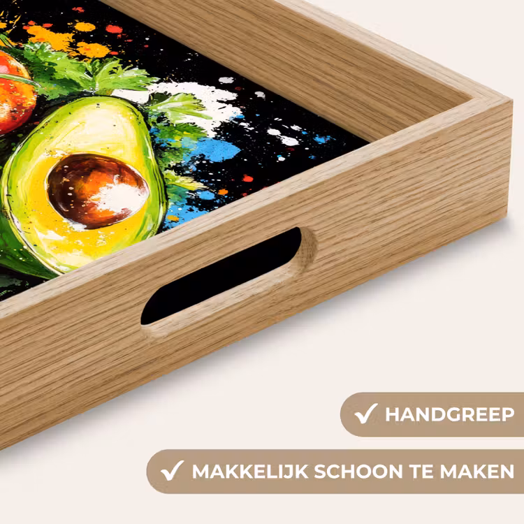Dienblad - Tomaat - Avocado - Peper - Graffiti - Verf - Modern — 5