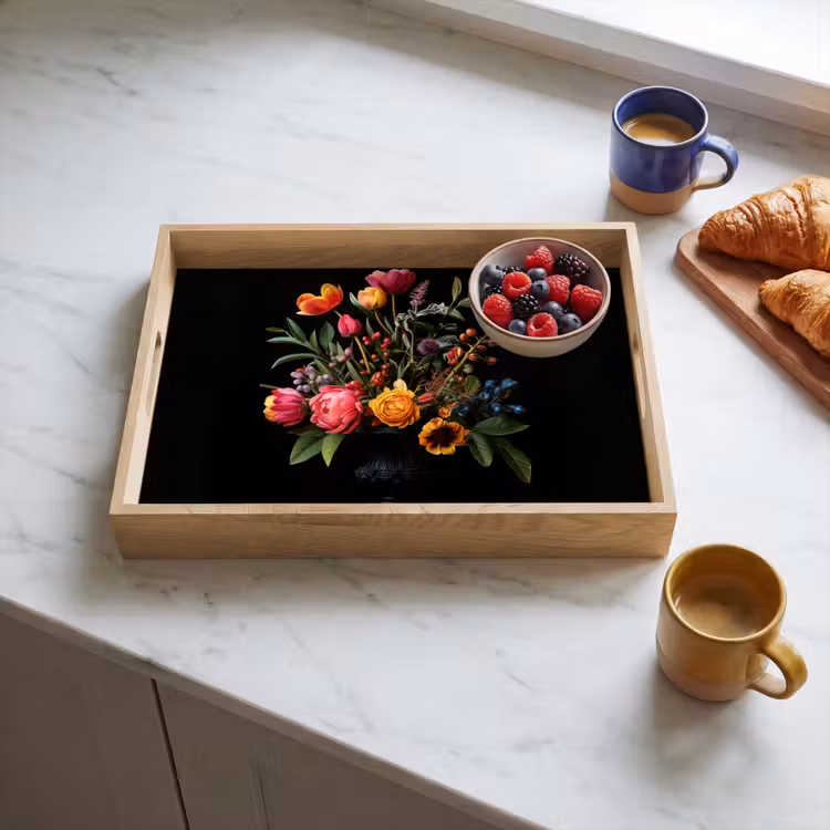 Dienblad - Tulpen - Bessen - Boeket - Vaas — 4