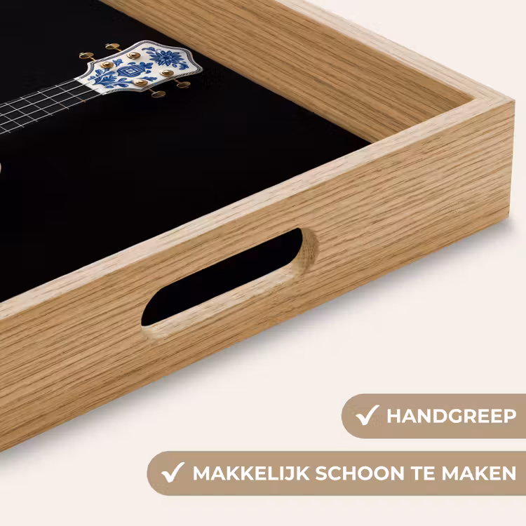 Dienblad - Ukelele - Delfts - Blauw - Muziek — 5