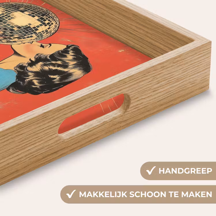 Dienblad - Vrouw - Retro - Discobal - Kus — 5