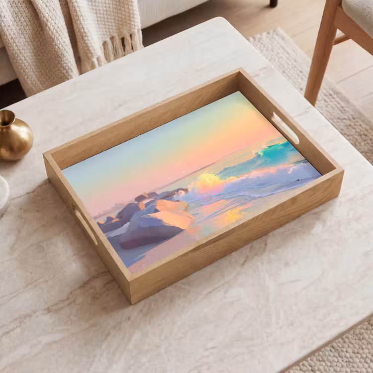 Dienblad - Zomerlicht - Strand - Fonkelende accenten — 2