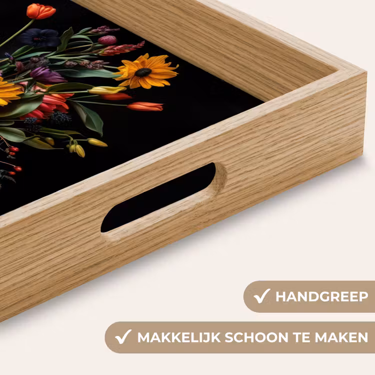 Dienblad - Zonnebloemen - Boeket - Kleurrijk — 5
