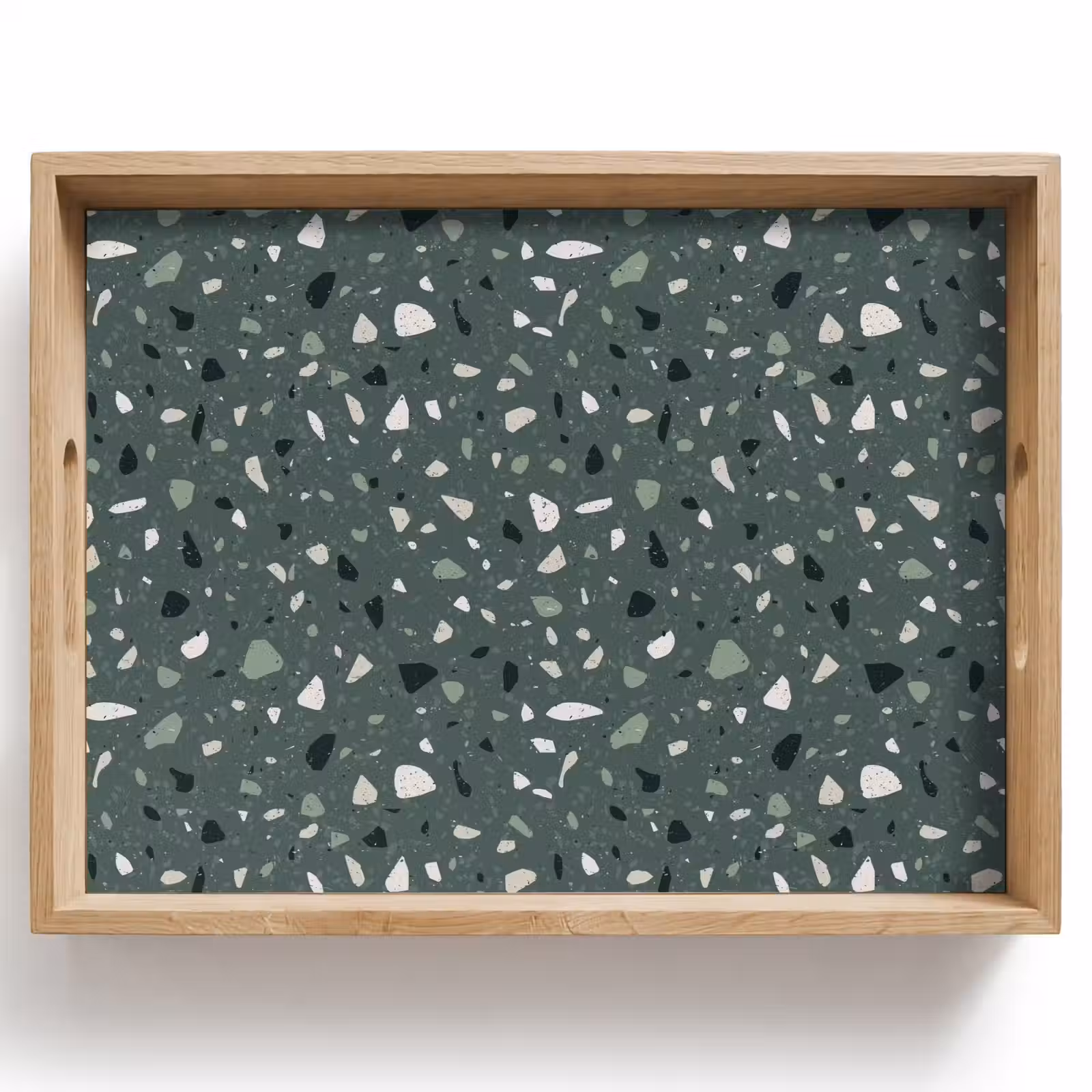 Dienblad - Terrazzo - Patroon - Kleurrijk - Groen — 1