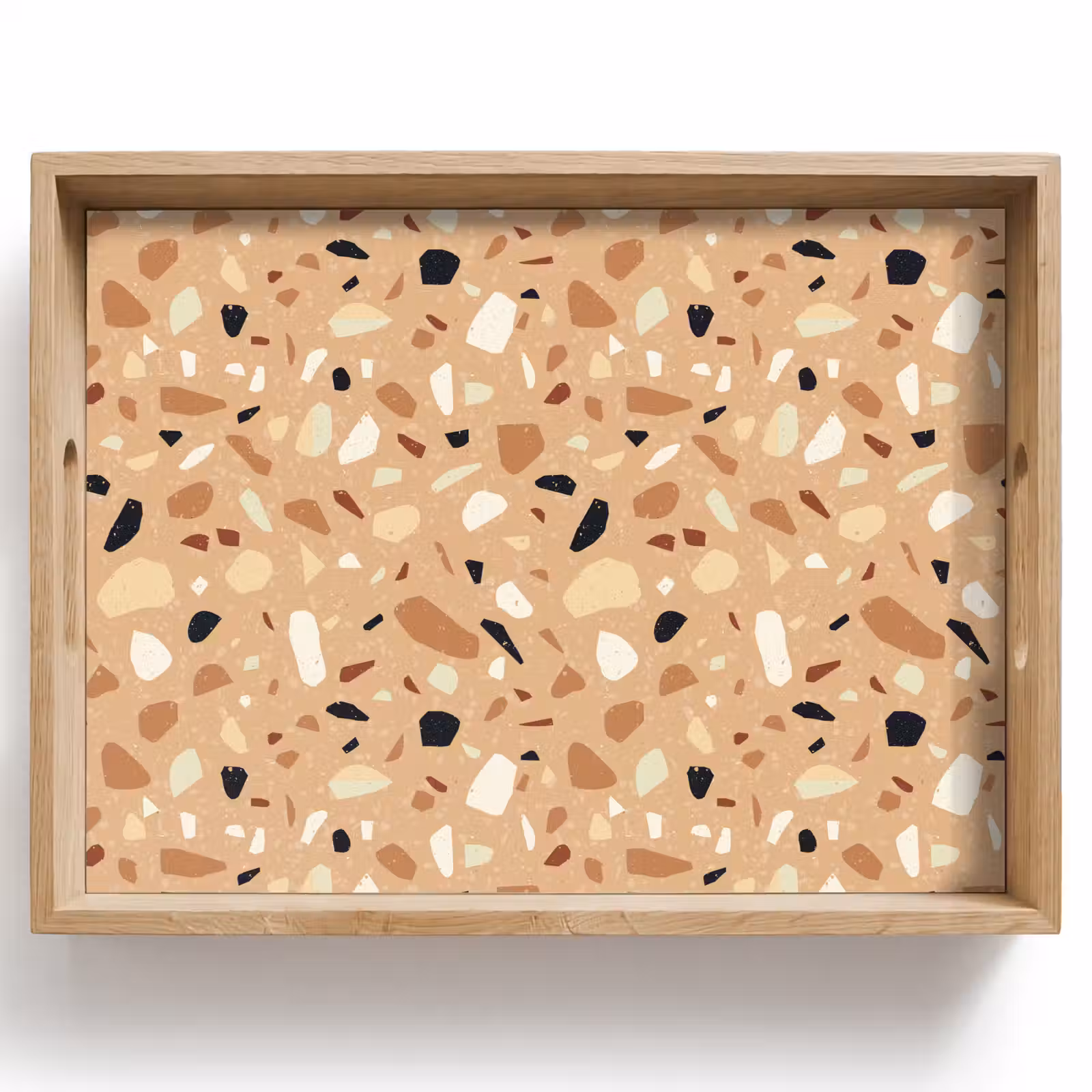 Dienblad - Terrazzo - Patroon - Kleurrijk - Oranje — 1
