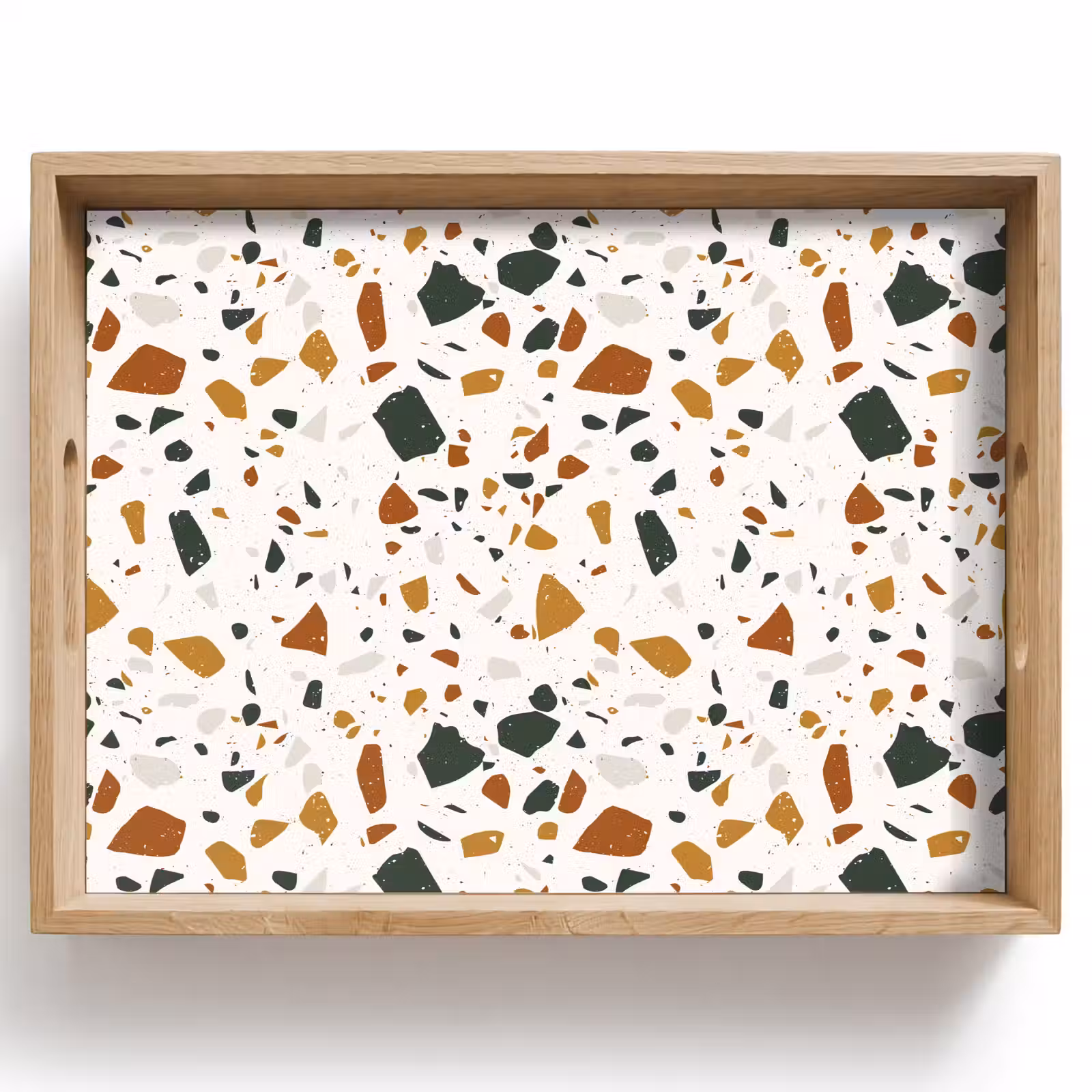 Dienblad - Terrazzo - Patroon - Wit - Terra — 1