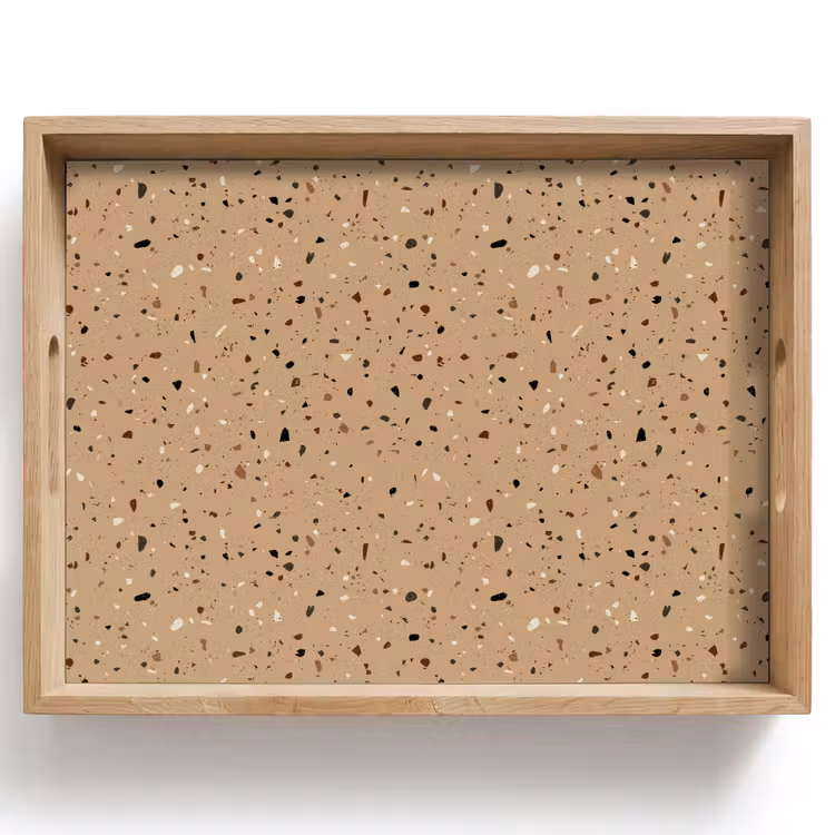 Dienblad - Terrazzo - Patroon - Beige — 1