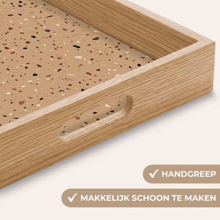 Dienblad - Terrazzo - Patroon - Beige — 5