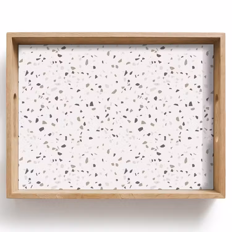Dienblad - Terrazzo - Patroon - Créme — 1