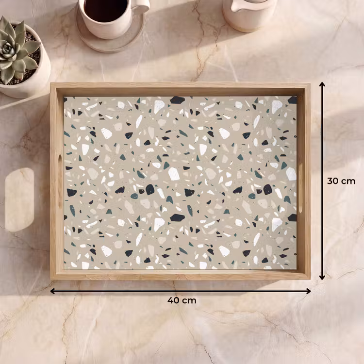 Dienblad - Terrazzo - Patroon - Groen — 9