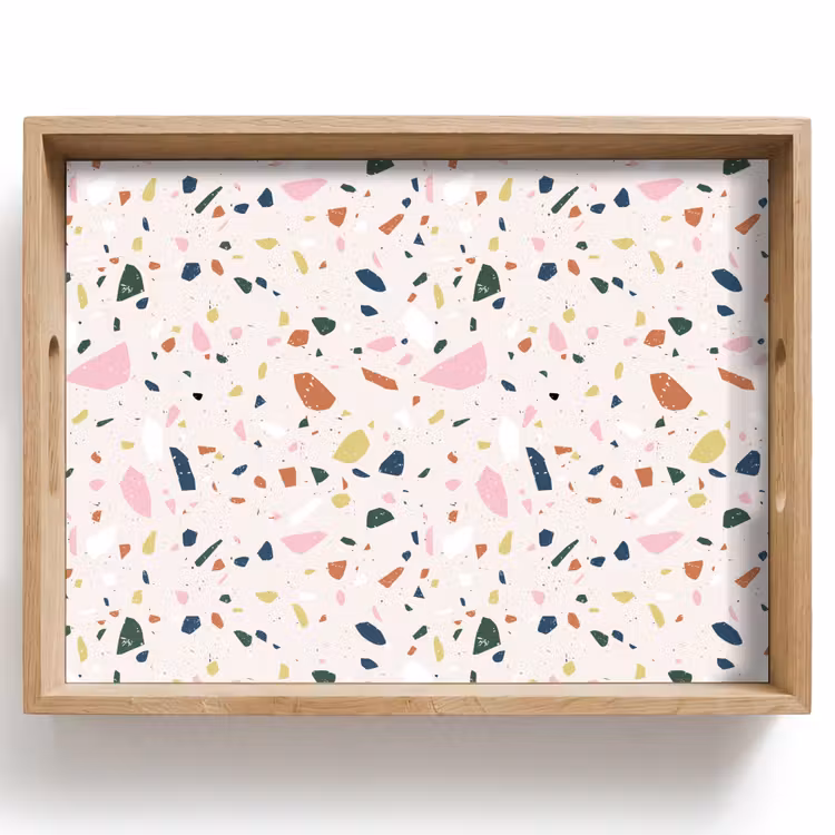 Dienblad - Terrazzo - Patroon - Kleurrijk — 1