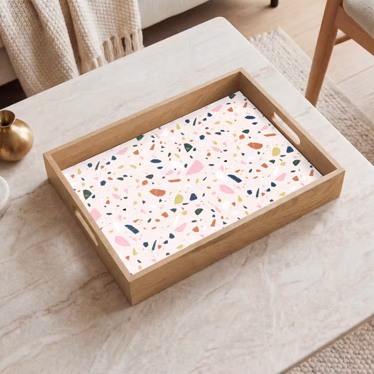 Dienblad - Terrazzo - Patroon - Kleurrijk — 2