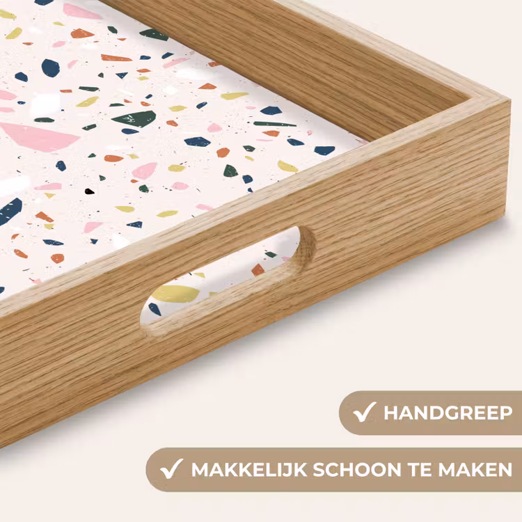 Dienblad - Terrazzo - Patroon - Kleurrijk — 5