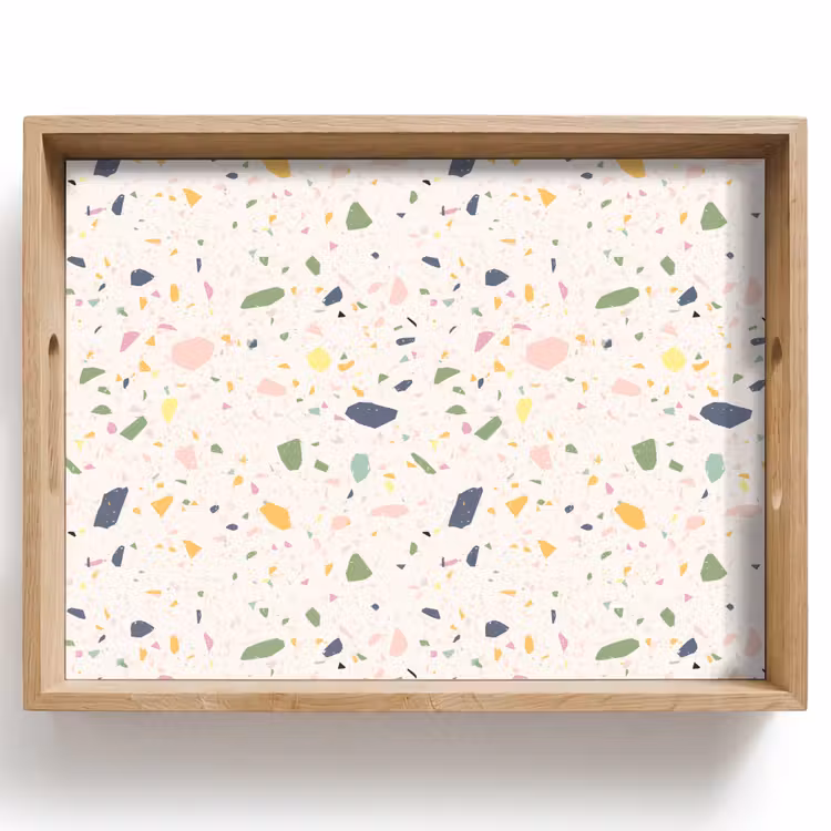 Dienblad - Terrazzo - Patroon - Kleurrijk - Festival — 1