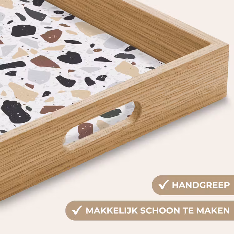Dienblad - Terrazzo - Patroon - Kleurrijk - Klei — 5