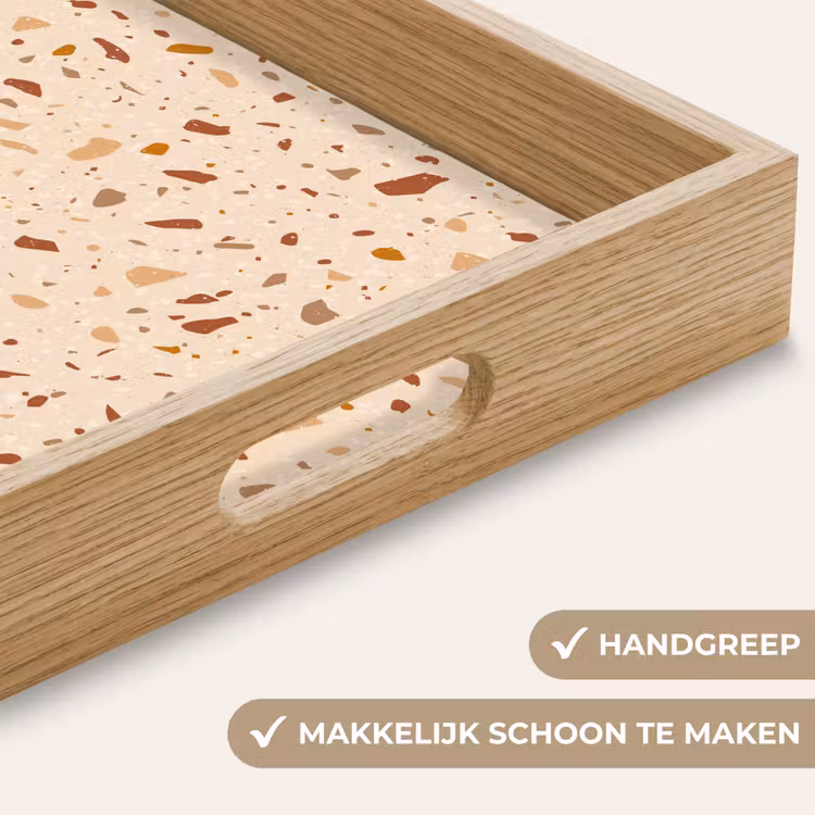 Dienblad - Terrazzo - Patroon - Kleurrijk - Steen — 5