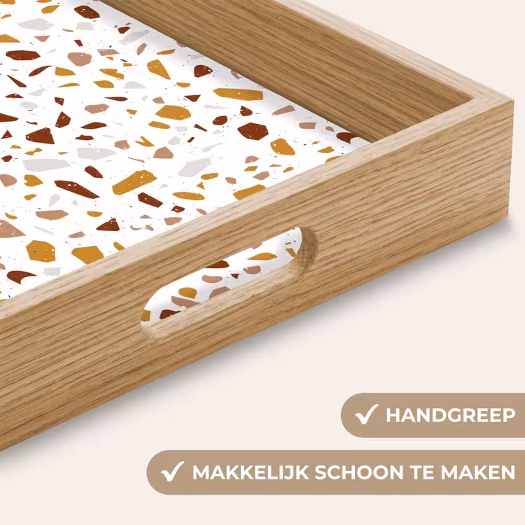 Dienblad - Terrazzo - Patroon - Wit - Urban — 5