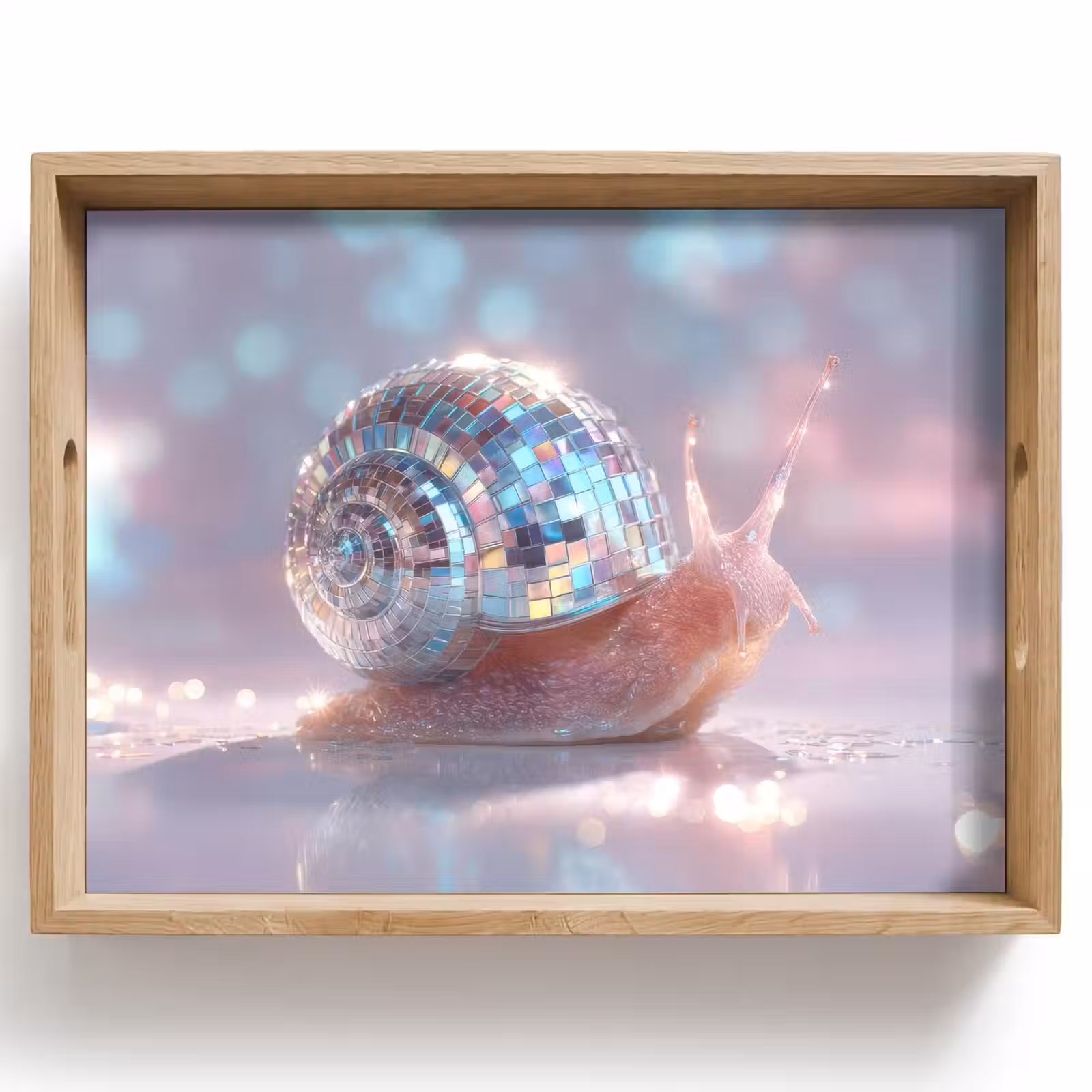 Dienblad - Slak - Disco - Mozaïek - Blauw — 1