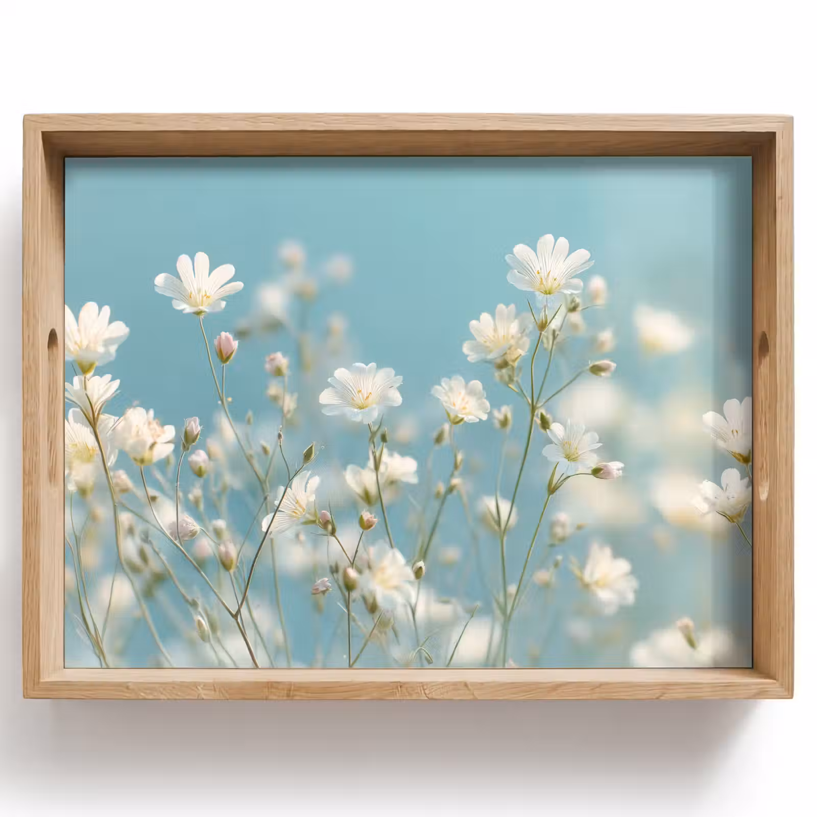 Dienblad - Stängel – Blumen – Luft – Weiß — 1