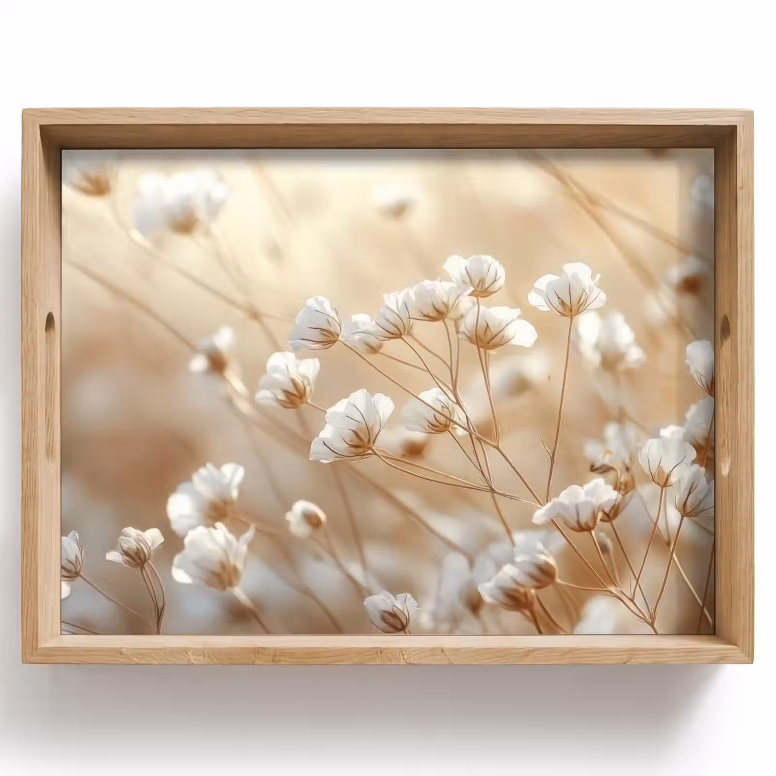 Dienblad - Wilde - Bloemen - Wit — 1