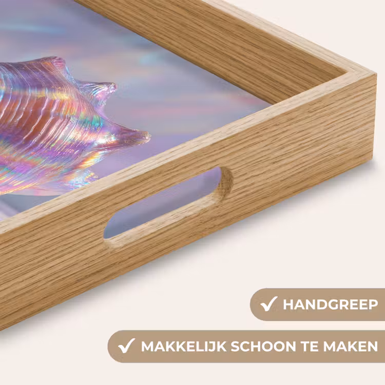 Dienblad - Schelp - Glanzend - Regenboogtinten — 5