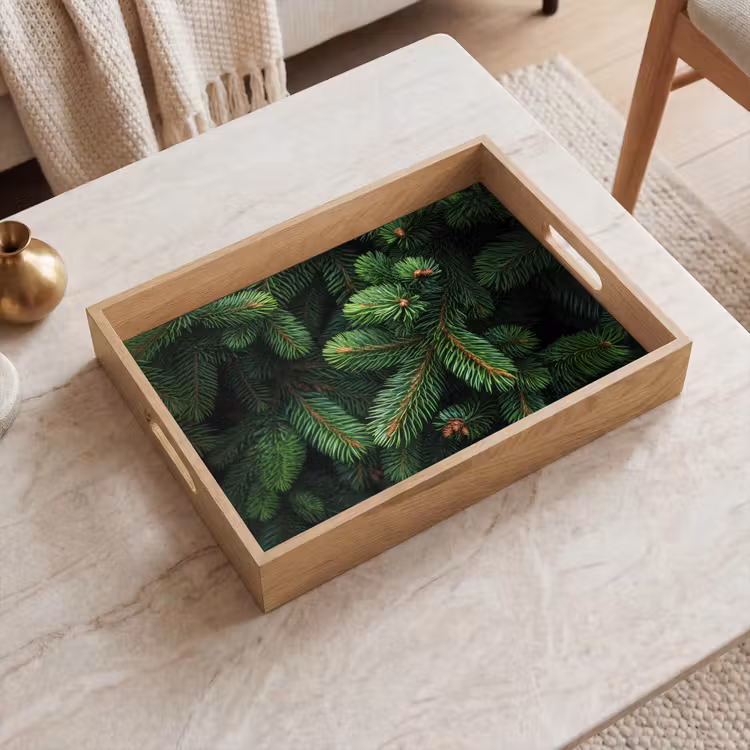 Dienblad - Sparrentakken - Knoppen - Naalden - Groen — 2
