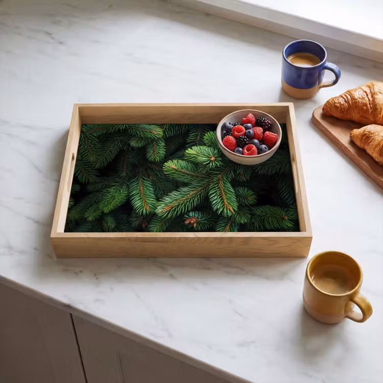 Dienblad - Sparrentakken - Knoppen - Naalden - Groen — 4
