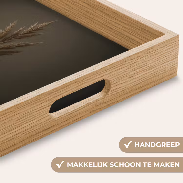 Dienblad - Tak - Pluimgras - Donkerbruin — 5