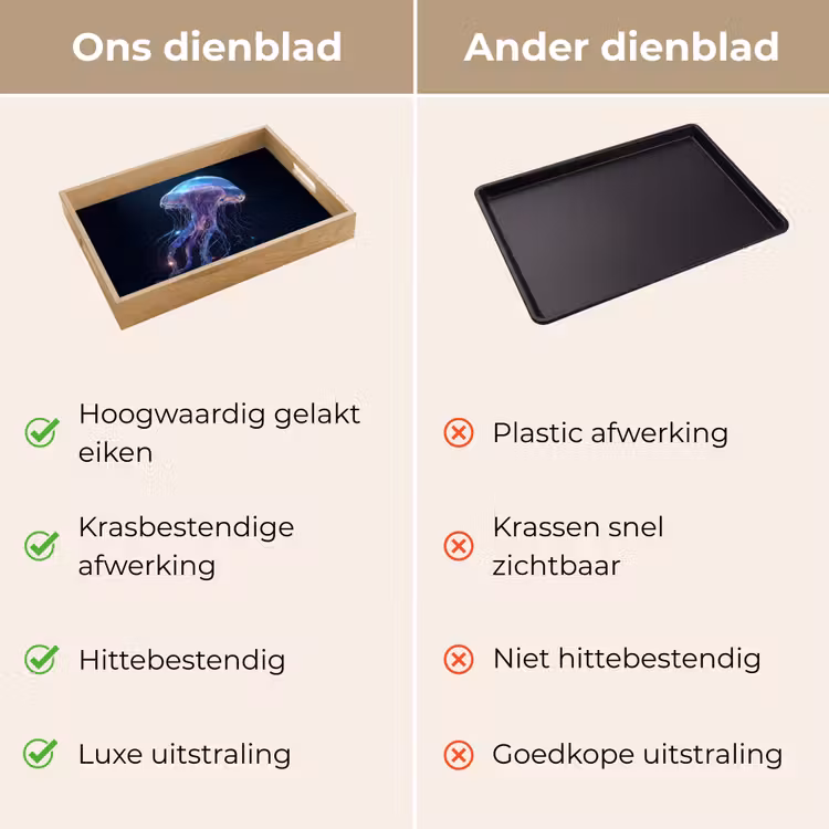 Dienblad - Tentakels - Kwal - Paars - Sprankeling — 3