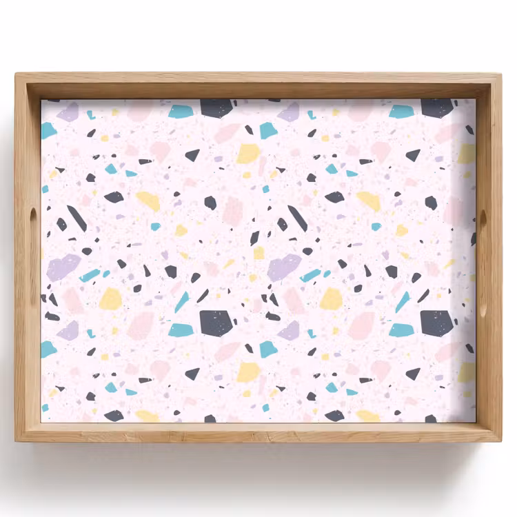 Dienblad - Terrazzo - Patroon - Zacht - Snoep — 1