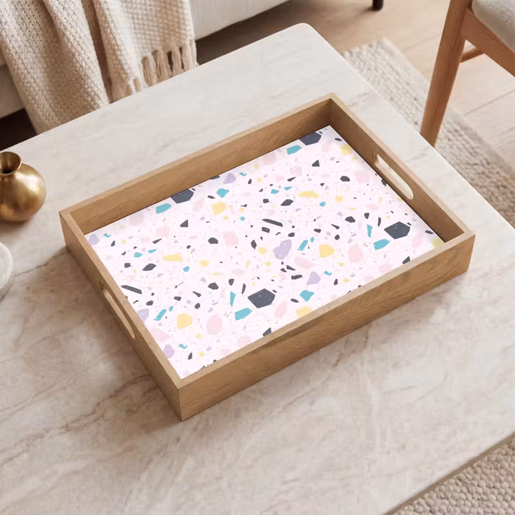 Dienblad - Terrazzo - Patroon - Zacht - Snoep — 2