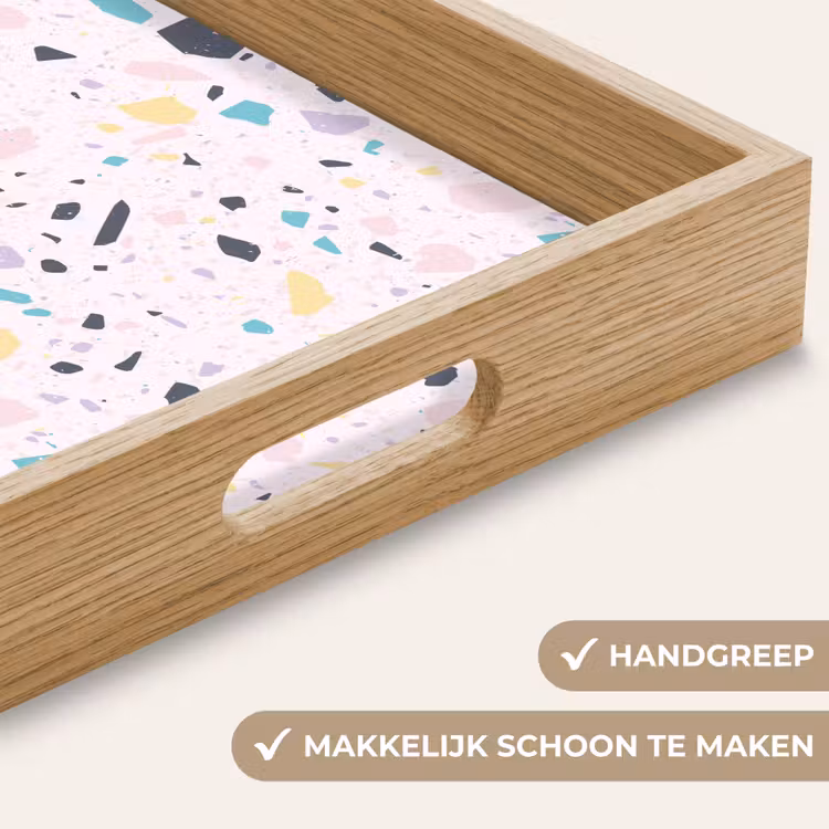 Dienblad - Terrazzo - Patroon - Zacht - Snoep — 5