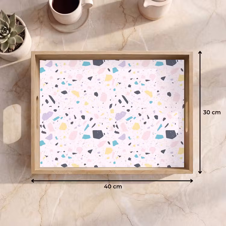 Dienblad - Terrazzo - Patroon - Zacht - Snoep — 9