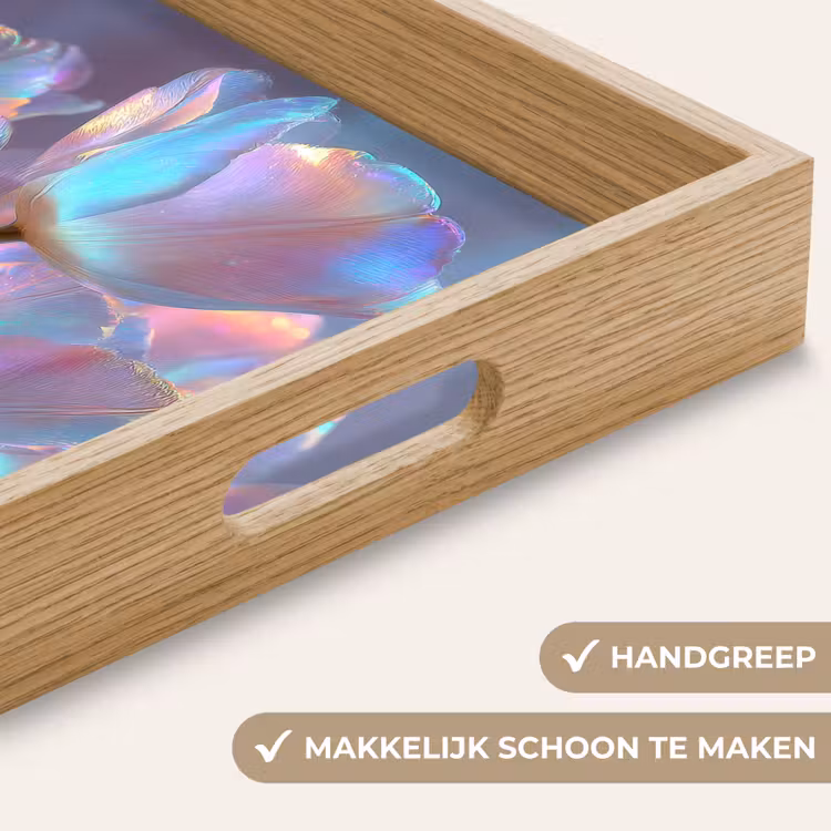 Dienblad - Tulpen - Glazen - Bloemblaadjes - Pasteltinten — 5
