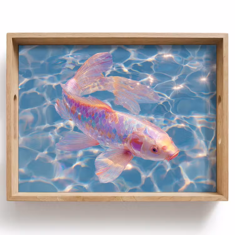 Dienblad - Vis - Water - Blauw - Licht — 1