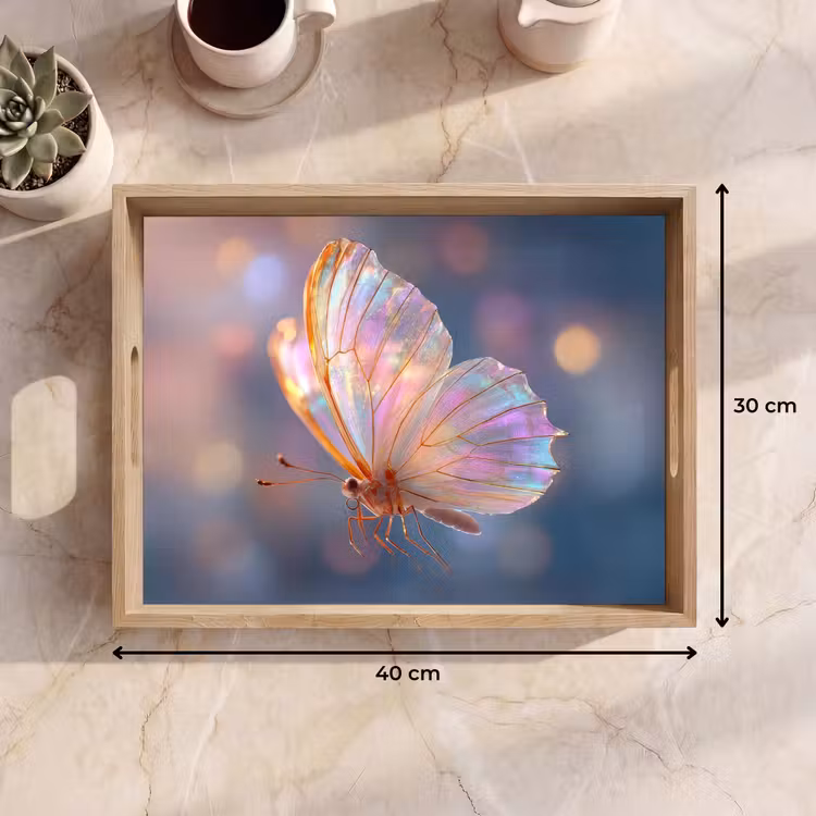 Dienblad - Vlinder - Vleugels - Pastel - Glinstering — 9