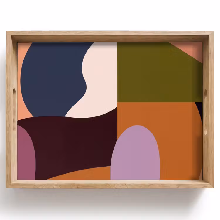 Dienblad - Vormen - Abstract - Kleuren - Vierkant — 1